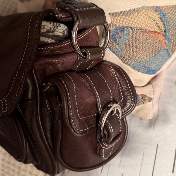 Brown Leather Shoulder Bag by Sonoma Life & Style - Picture 5 of 8